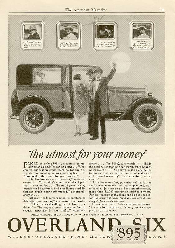 1929 Willys Auto Advertising